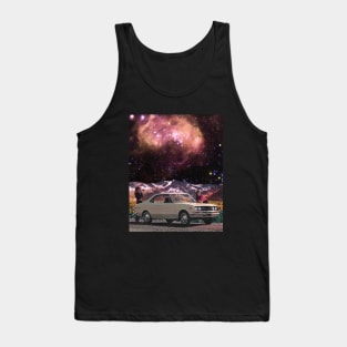 It's a Beautiful View - Space Aesthetic Collage, Retro Sci-Fi, Retro Futurism Tank Top